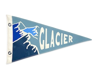 Glacier National Park Canvas Pennant