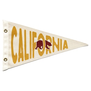 California Bear Canvas Pennant