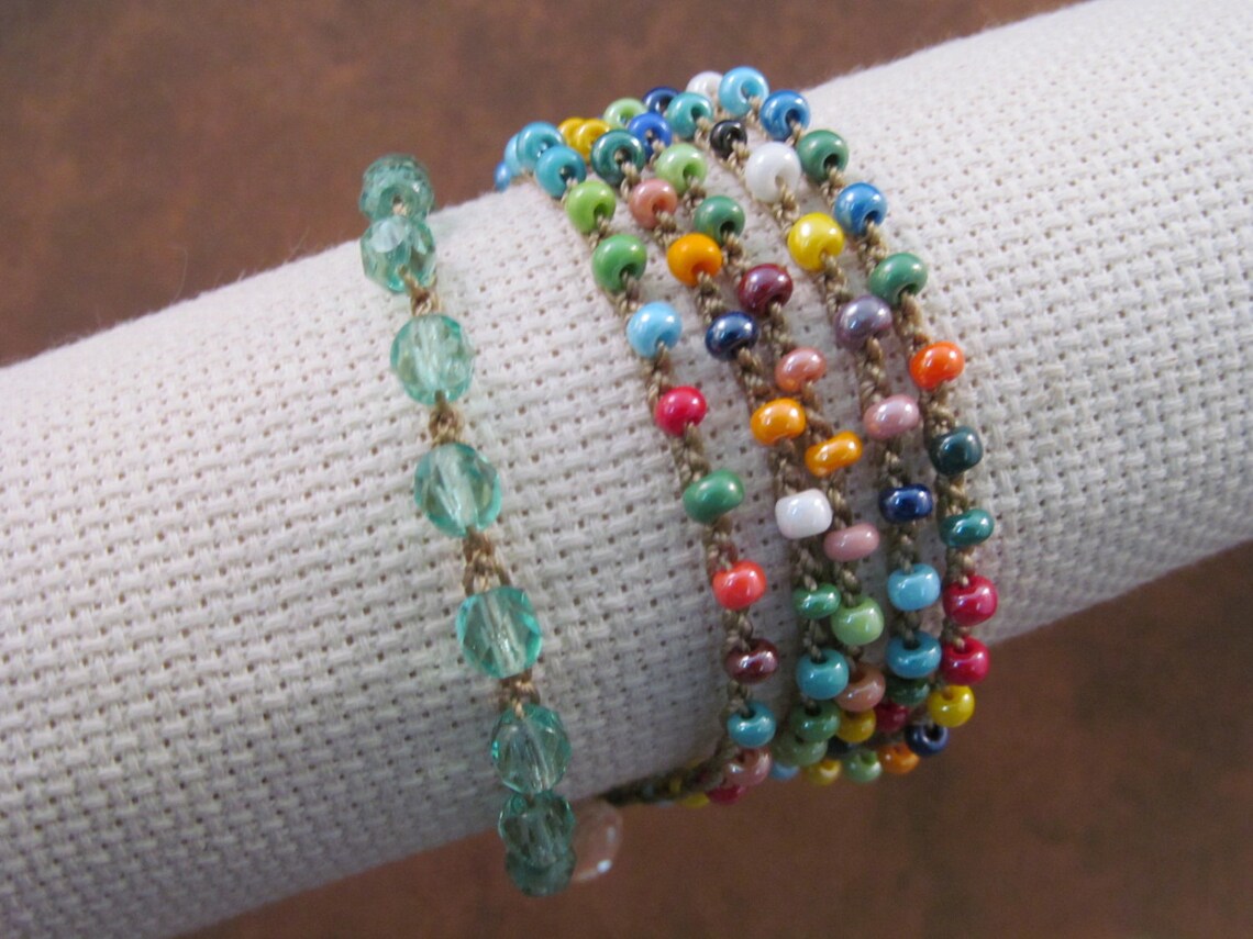 Crochet Jewelry Pattern Crochet Wrap Bracelet tutorial Etsy