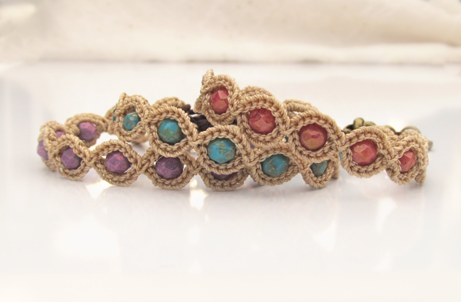 Crochet Pattern - Friendship Bracelet, Crochet Bracelet Pattern - pdf…