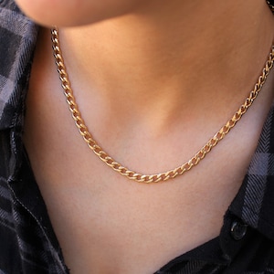 Trendy Curb Chain Necklace, Thick Chain Necklace, Chunky Chain Necklace, Gold Link Chain necklace, Chain Necklace
