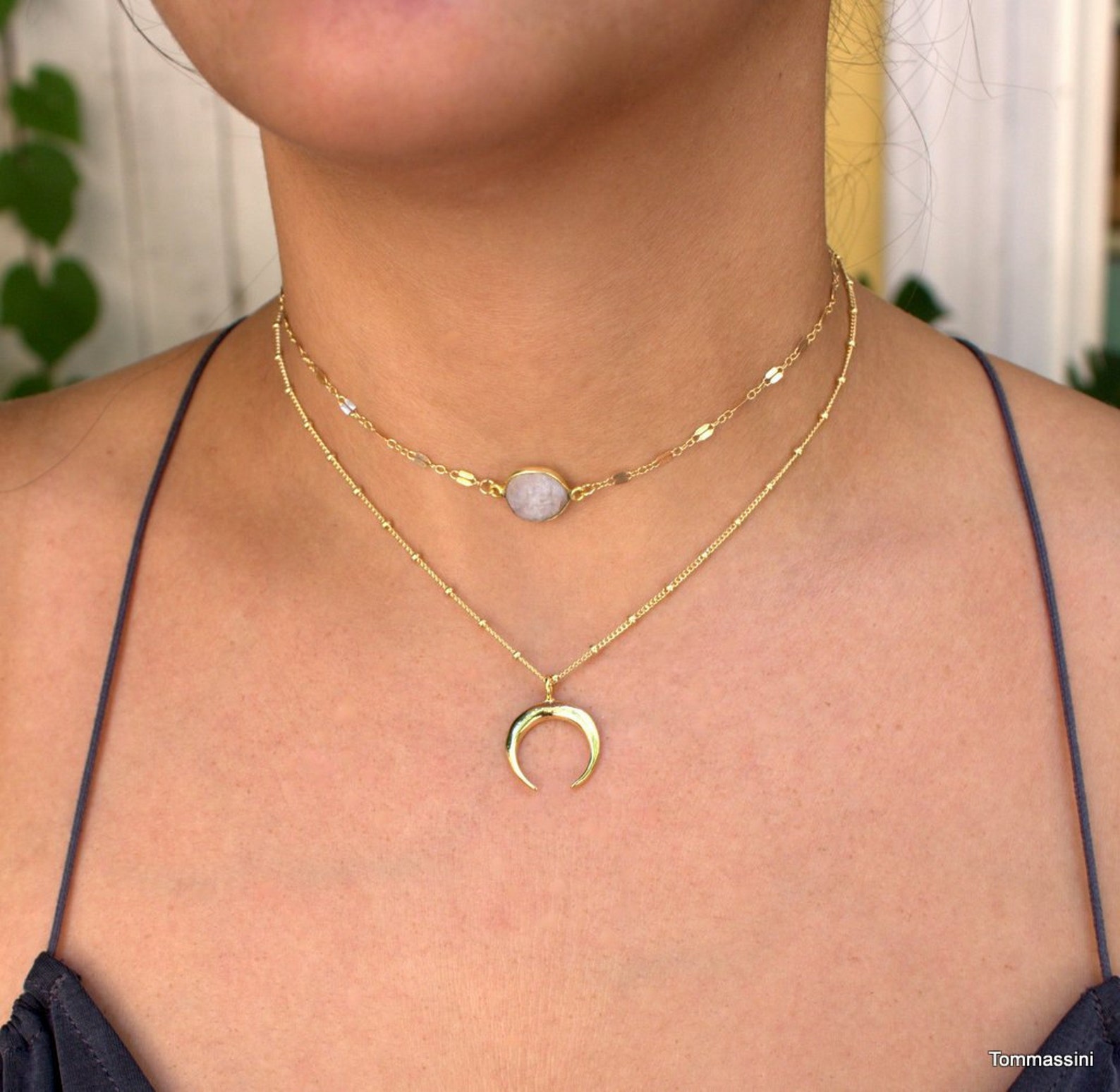 Gold Choker Necklace Dainty Stone Choker Labradorite Choker Etsy