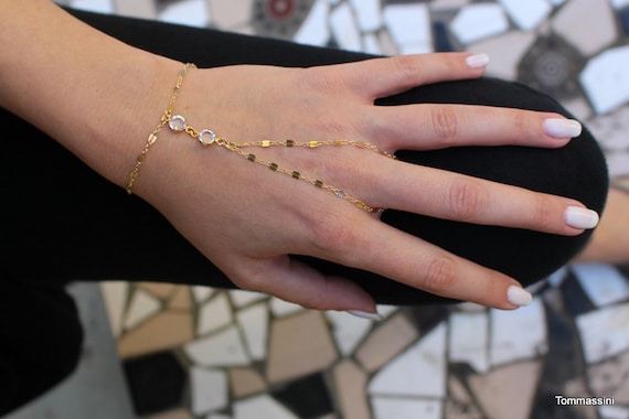 1pc 2 In 1 Magic Retractable Ring Bracelet Creative Stretchable Twist  Folding Ring Crystal Rhinestone Bracelets Women Jewelry Gift | SHEIN ASIA