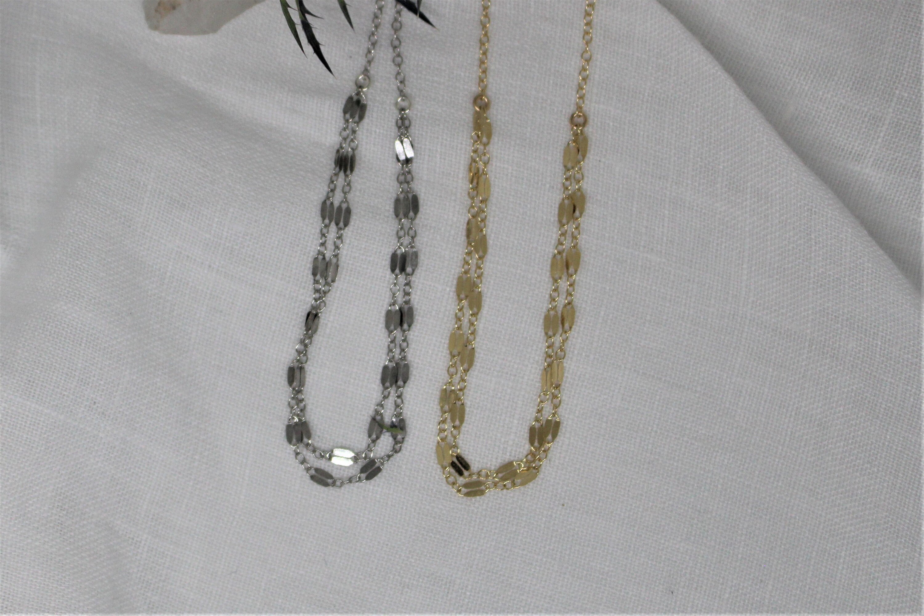 【TommassiniJewelry】Dainty Stacking Chainネックレス TommassiniJewelry】Dainty Stacking Chainネックレス