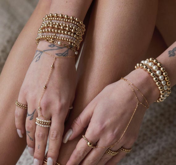 Bracciale a catena in acciaio inossidabile color oro | Armani Exchange