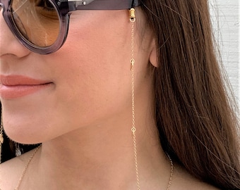 Eyeglass Chain Holder - Eye Wear Accessory -Eyeglass Chain Holder - Eye Wear Accessory - Dangel Charm Chain Glasses Holder