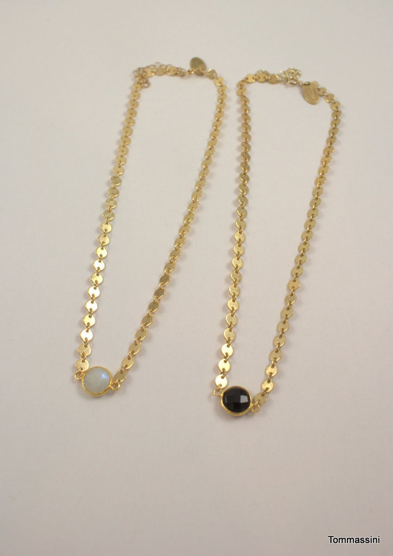 Gemstone Choker Gold Choker Necklace Dainty Stone Choker Etsy