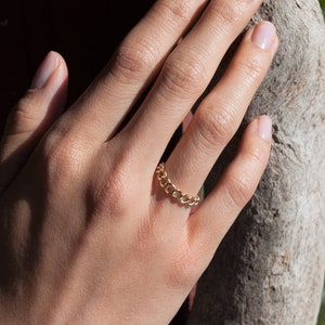 Gold Filled Ring * Chain Ring * Dainty Chain Ring * Curb Chain Ring * Gold Ring Chain * Stackable Chain Ring * Eternity Chain Ring * Ring