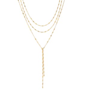 Y necklace, lariat necklace, Triple strand lariat necklace, Cameron Diaz necklace, sterling silver, dainty y necklace, minimal necklace, image 3