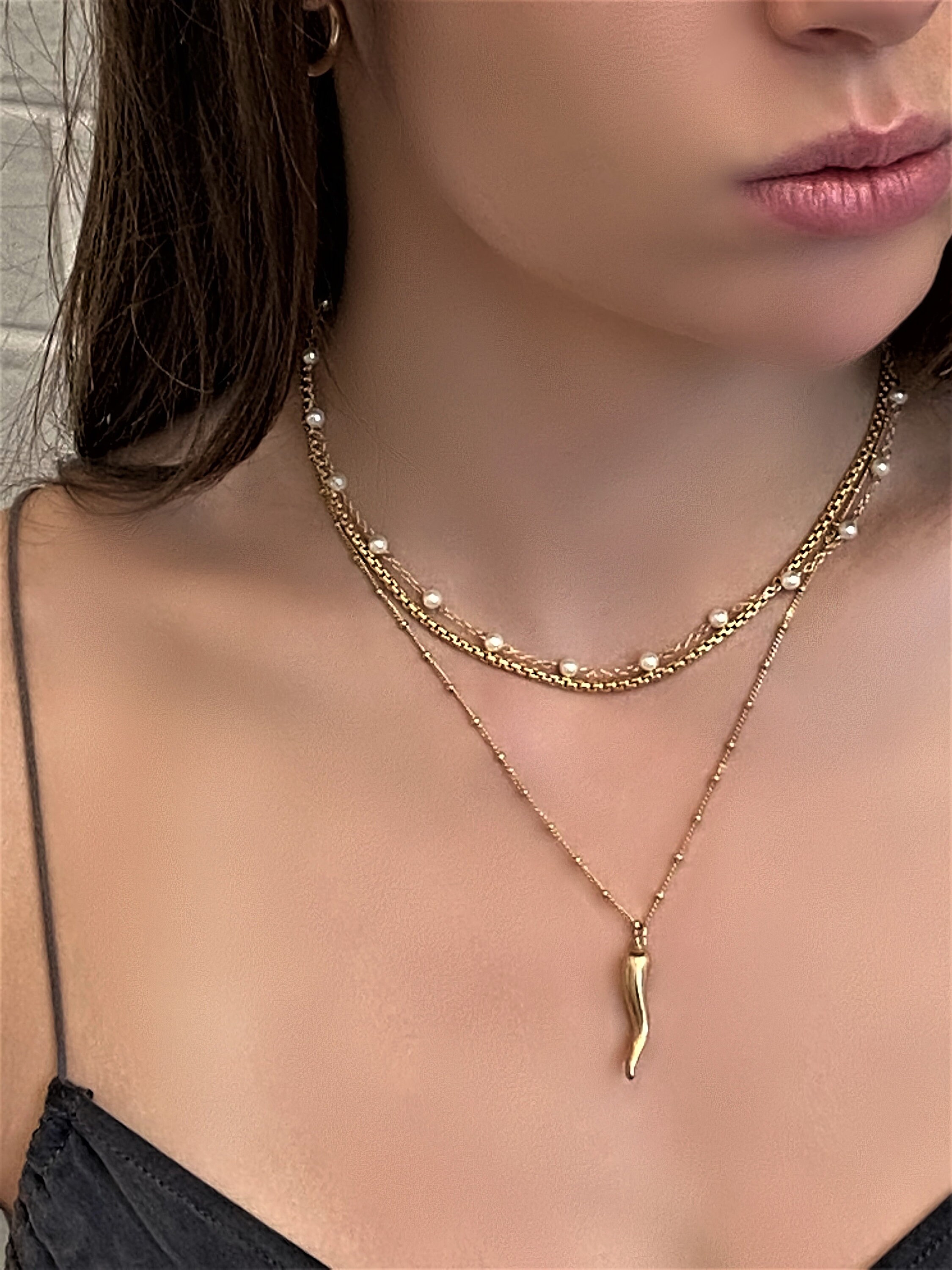 【TommassiniJewelry】Pearl Station Chain Layeredネックレス il_fullxfull.3859783916_s8sy.jpg
