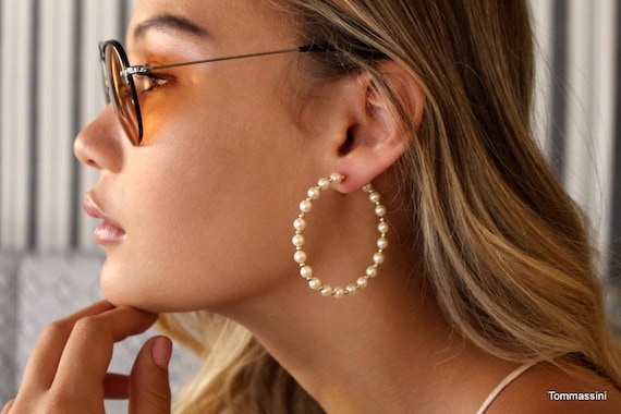 Pearl Ring Earrings Pearl Ring Earrings