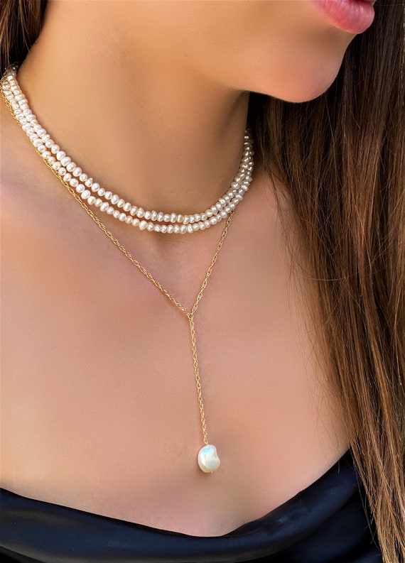 Collana A Y Lariat Vintage Con Cristalli Strati - Goccia Catena Oro CZ - Gioiello Minimal Per Donna E Ragazza