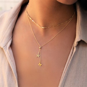 Letter Necklace, Initial Drop Necklace, Letter Y Necklace, Personalized Name Necklace, Minimal Y Lariat, Gold Personal Y Necklace Lariat