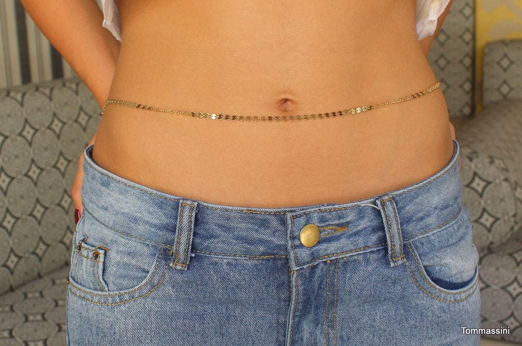 日本未入荷 TatiRocks Belly Chain ゴールドベリーチェーン Ziggy CZ Body Chain | TatiRocks Jewelry