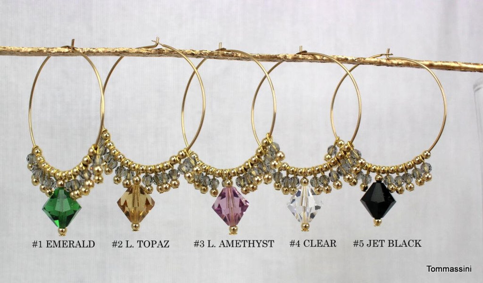 Chandelier Hoop Earrings Crystal Hoop Earring Swarovski Etsy