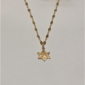 Tiny star of david necklace Clearance