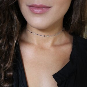 Gold Choker | silver Chain Choker | Dainty Choker | Delicate Gold Choker | Minimalist Necklace | Layering Necklace | Minimal Choker | Layer
