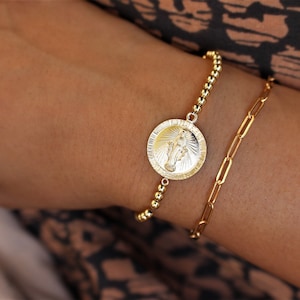 Jungfrau Maria Armband, Wunderbare Medaille Armband, Jungfrau Maria Schmuck, Religiöse Geschenke, Jungfrau, Dame von Guadalupe,