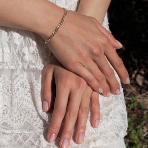 Stacking Bracelet * Chain Bracelet * Layering Bracelet * Gold Filled or Sterling Silver * Curb Chain Bracelet *Thick Gold Chain