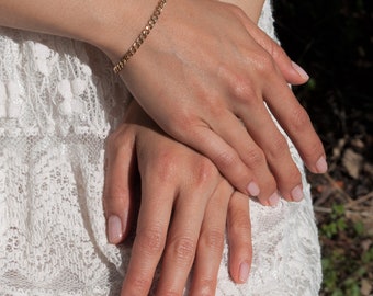 Stacking Bracelet * Chain Bracelet * Layering Bracelet * Gold Filled or Sterling Silver * Curb Chain Bracelet *Thick Gold Chain