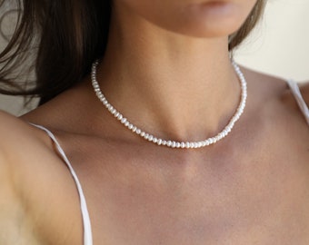 Perlen Choker * Süßwasser Perlen Choker * Süßwasser Perlen Halskette * Layered Perlenkragen Halskette * Perlenkette * Hochzeitsschmuck