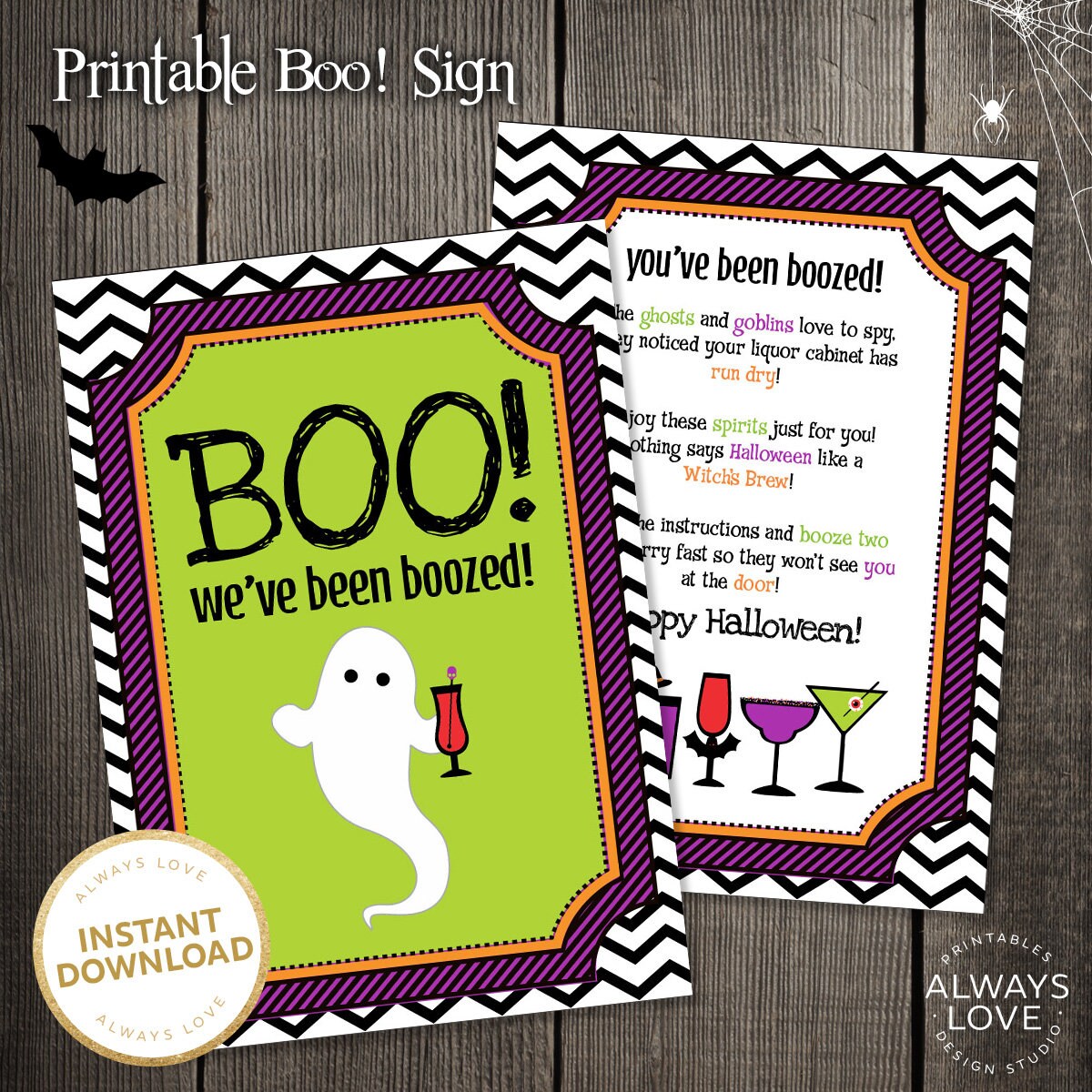 INSTANT DOWNLOAD Boozed Sign You&rsquo;ve Been Boozed | Etsy