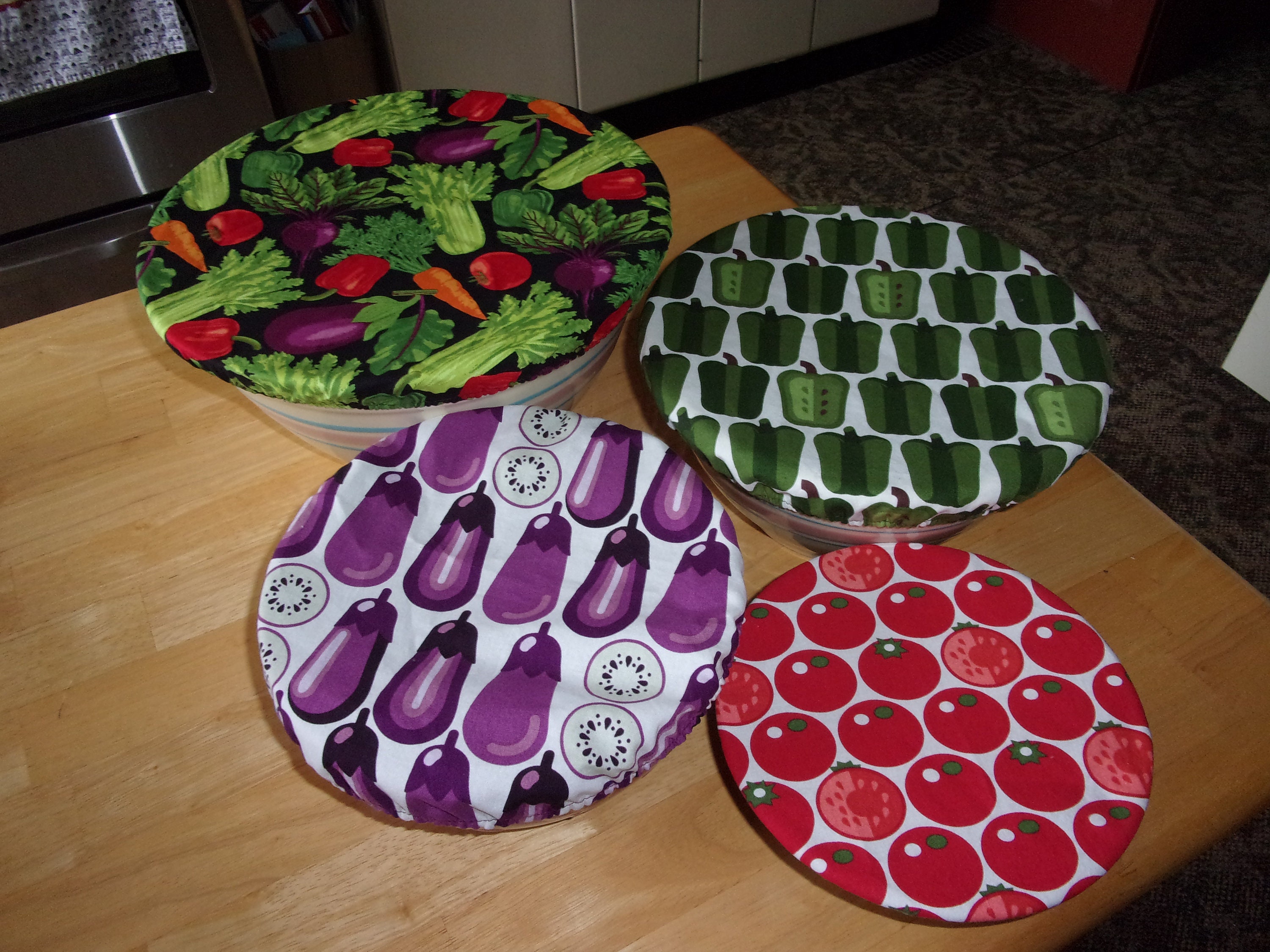 Bowl Covers Set of 4 Etsy