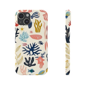 Coral Reef Limited-Edition Phone Case | Ocean Sea | Phone Case For iPhone 14 13 12 Samsung Galaxy Google Pixel | Beige