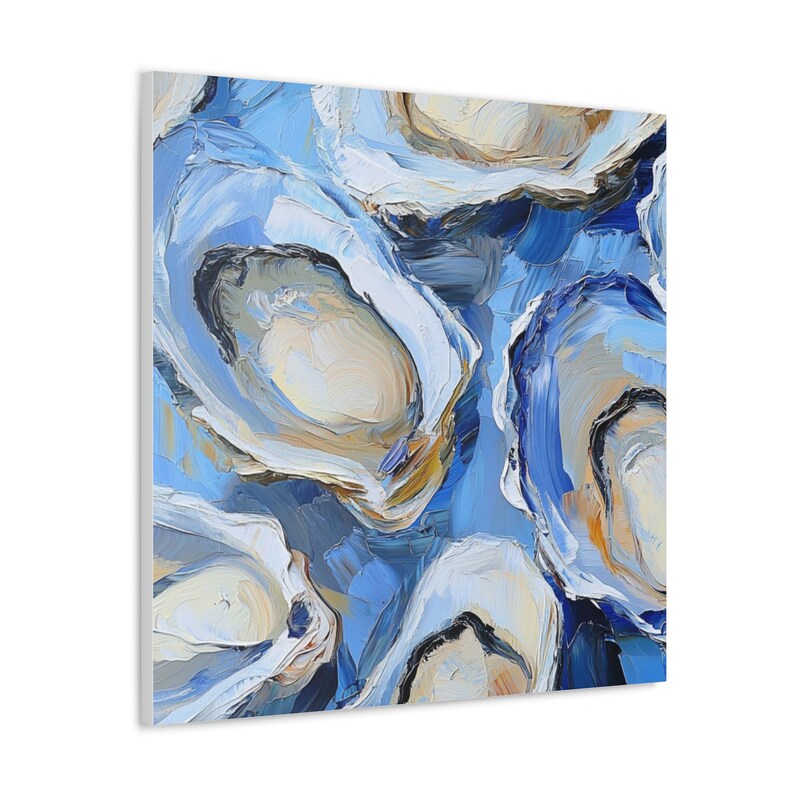 Blue Coastal Oysters Beach Towel - 30x60 Inch Quick Dry Pool Towel, Nautical Bath Towel Gift For Beach, Bathroom