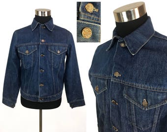 Vintage 60s - 70s Denim Jacket MEDIUM // Jean Jacket // 1960s // 1970s // Levi's // Mens // Throwback // Classic // Western // Indigo