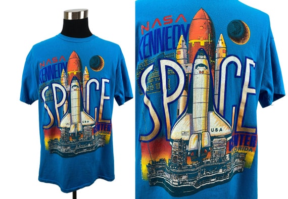 Original 1990 NASA Kennedy Space Center T-Shirt XL