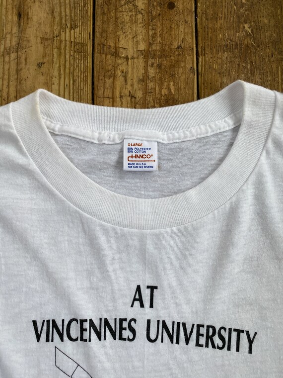 Vintage 80s Vincennes University Surveyors T-Shir… - image 6