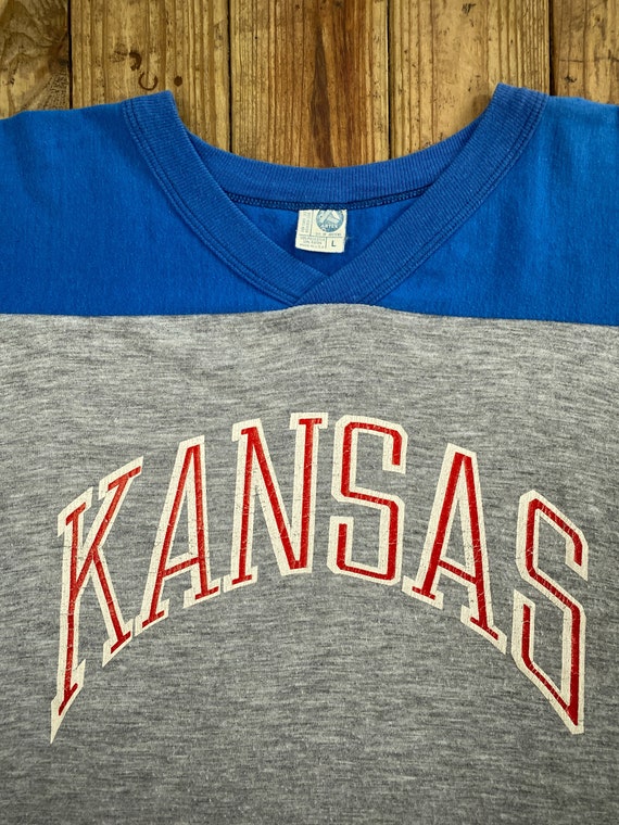 Vintage 80s University of Kansas Jayhawks Athleti… - image 3