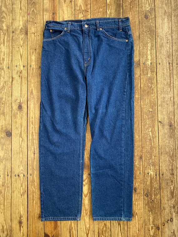 Vintage 90s LEVI'S 505 Regular Straight Leg Denim Jeans 37