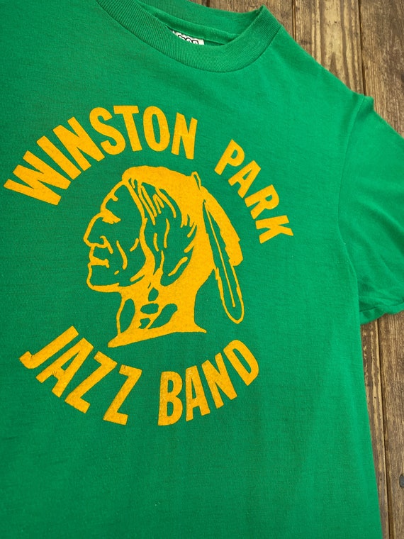 Vintage 70s 80s Winston Park JAZZ BAND T-Shirt Sm… - image 5