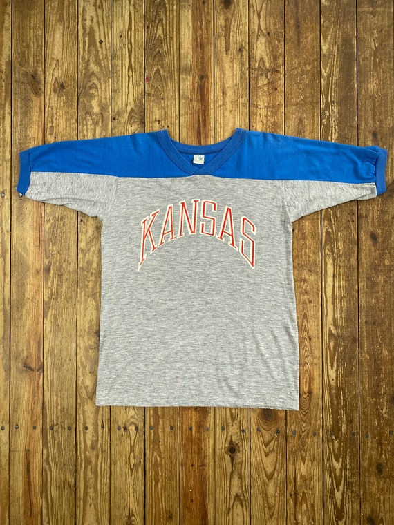 Vintage 80s University of Kansas Jayhawks Athleti… - image 2