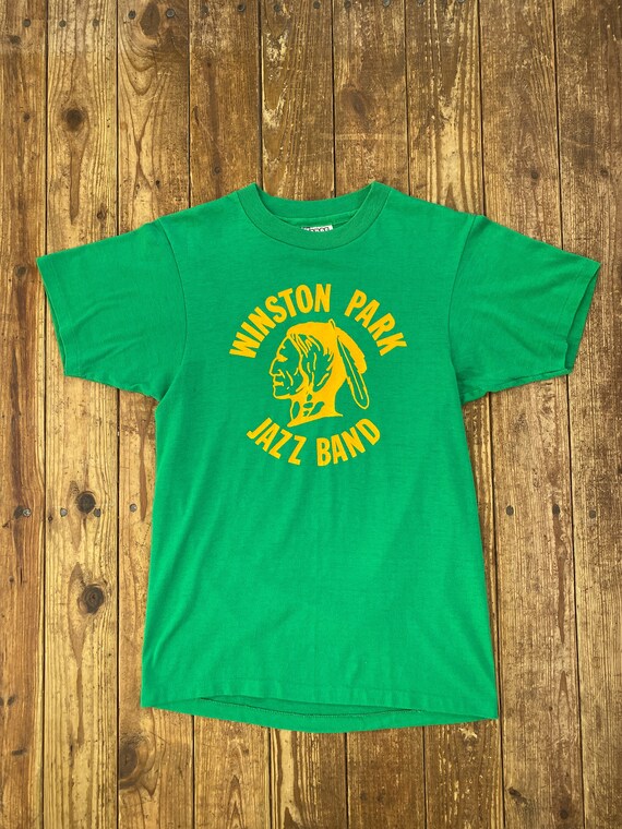 Vintage 70s 80s Winston Park JAZZ BAND T-Shirt Sm… - image 2