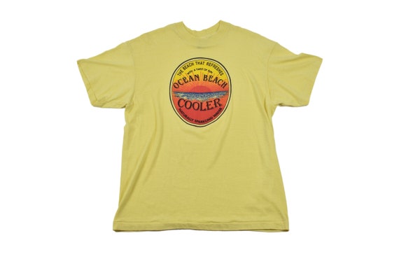 Vintage 80s Ocean Beach Cooler T-Shirt Large | 19… - image 1