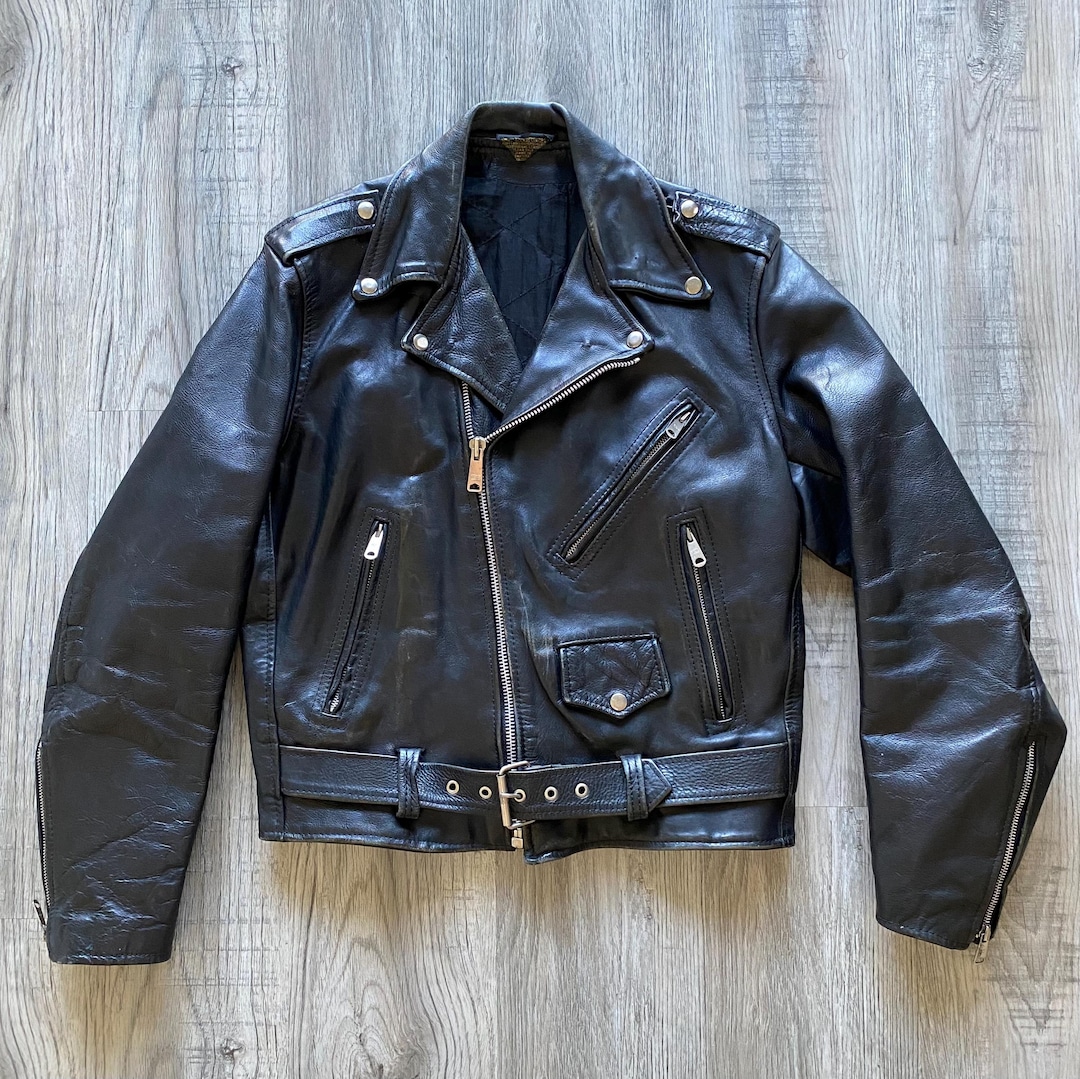 80s Harley-Davidson ライダースジャケット サイズ40 80年代 vintage Harley Davidson ハーレーダビットソン レザー