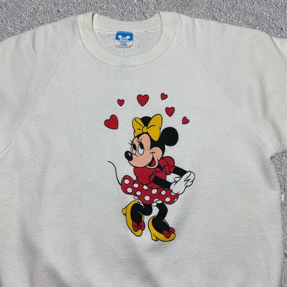 Vintage 80s MINNIE Mouse Valentine Heart Disney C… - image 4