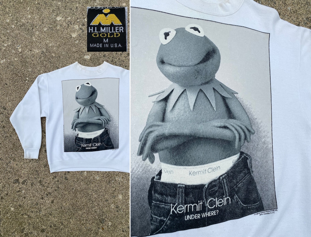 Original 90s Kermit Clein Parody Sweatshirt MEDIUM Vintage Calvin Klein Crewneck Muppets Jim Henson Fashion Designer Crew Pull-over Rare M - Etsy Original 90s Kermit Clein Parody Sweatshirt MEDIUM Vintage Calvin Klein Crewneck Muppets Jim Henson Fashion Designer Crew Pull-over Rare M - Etsy
