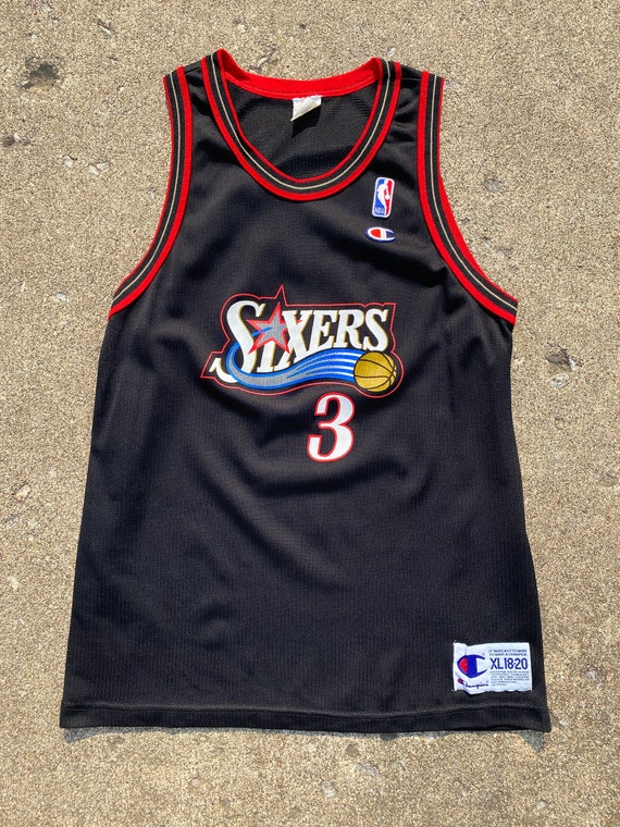 Philadelphia 76ers Sixers NBA Champion Jersey #3 Allen Iverson Sz S