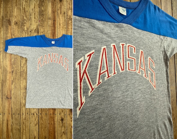 Vintage 80s University of Kansas Jayhawks Athleti… - image 1