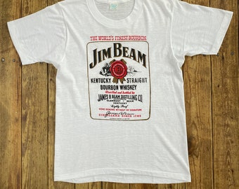 Vintage 70s JIM BEAM Whiskey T-shirt SMALL Original 1970s Vintage 70s JIM BEAM Whiskey T-shirt SMALL Original 1970s