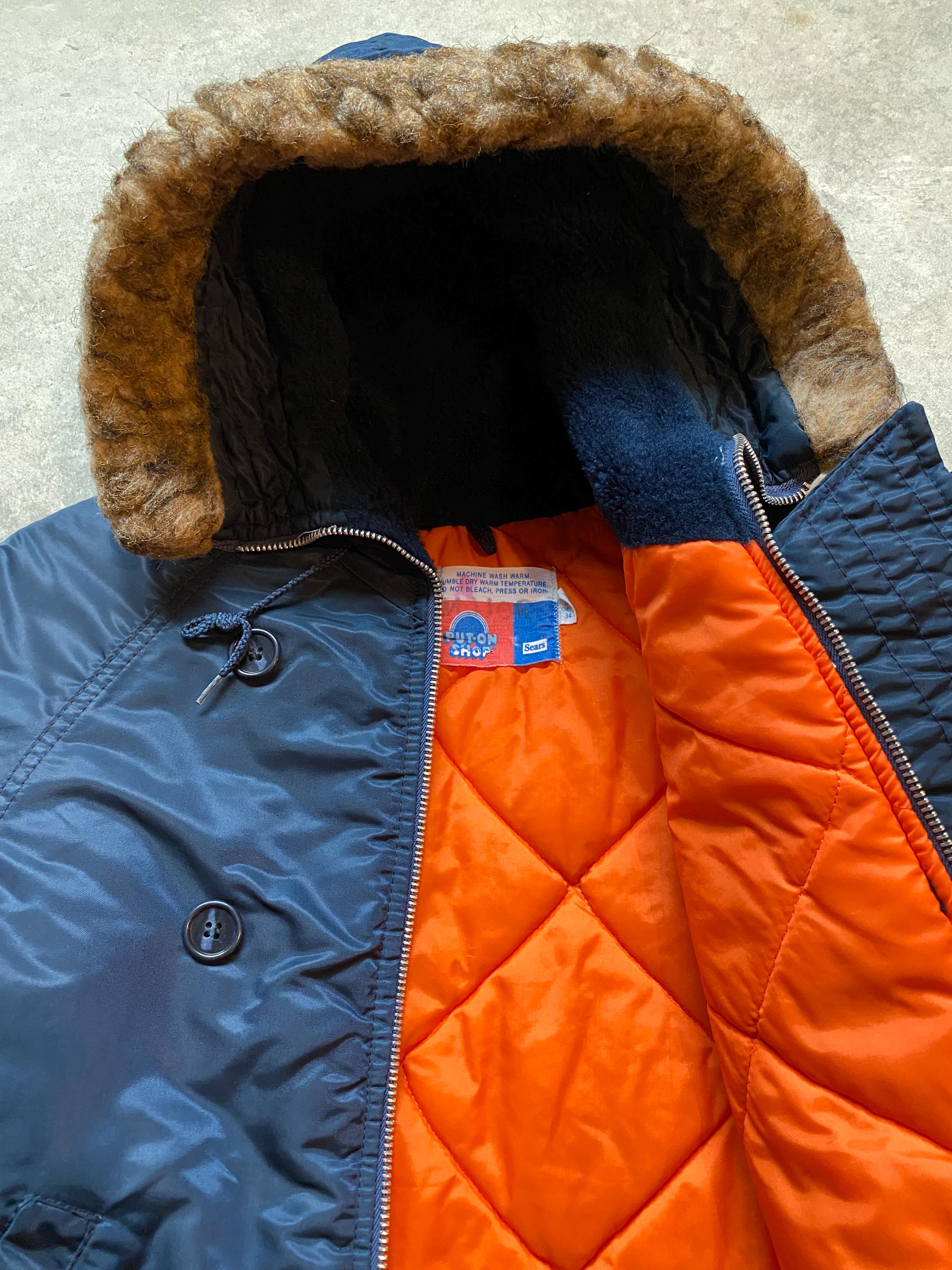 Vintage JC Penney 1970s Parka Jacket Men's Large Tall Green