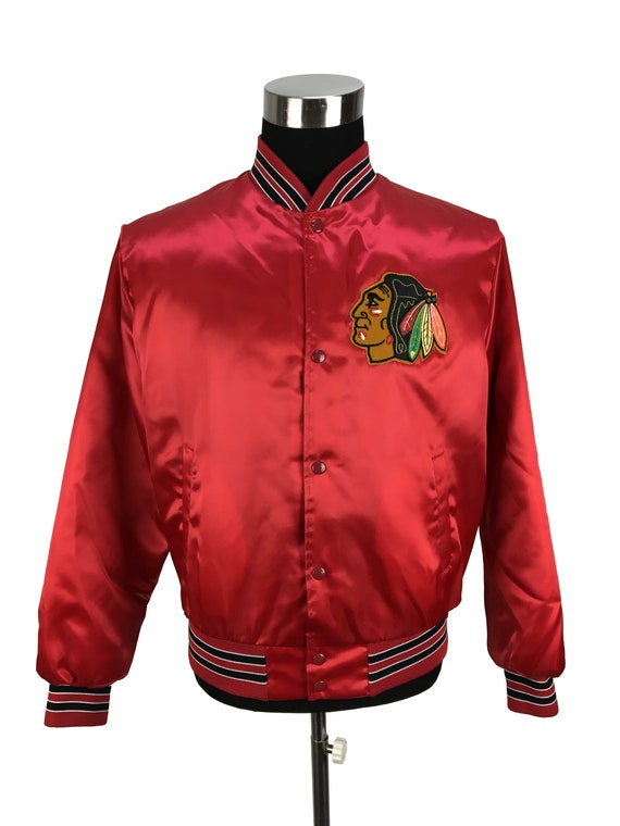 NHL Chicago Blackhawks Men's Varsity Bomber Jacket, Medium