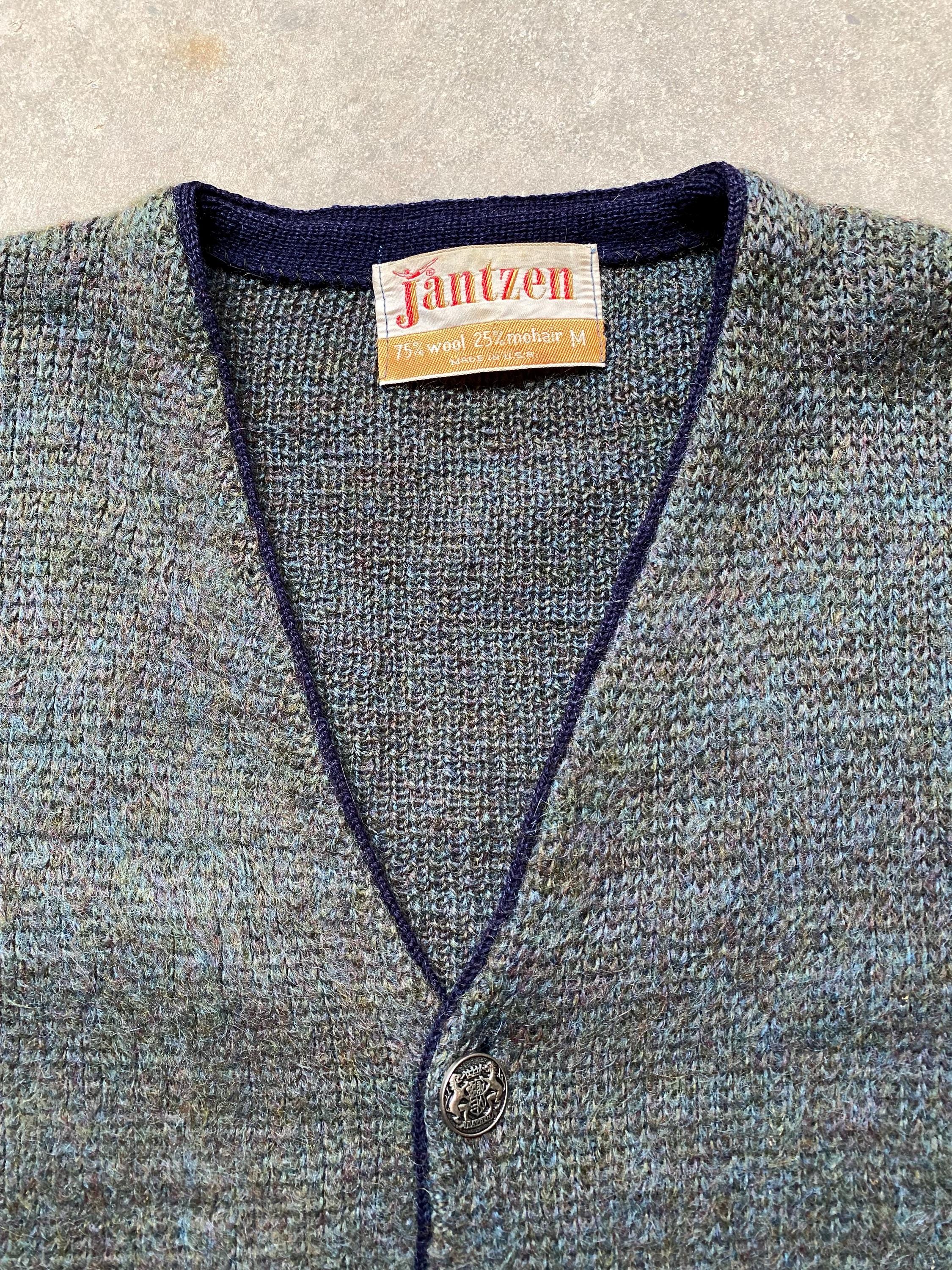 Vintage 1960s Mohair Cardigan by Jantzen MEDIUM Original 60s