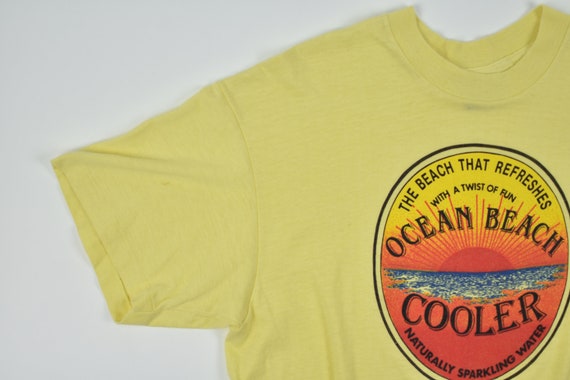 Vintage 80s Ocean Beach Cooler T-Shirt Large | 19… - image 4