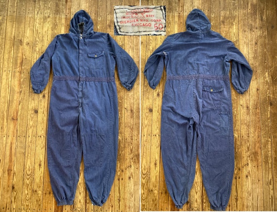 【deadstock】60s VETMENT LABOR オールインワン Vintage 50s 60s Overdier Mfg Corp Universal Chicago Denim