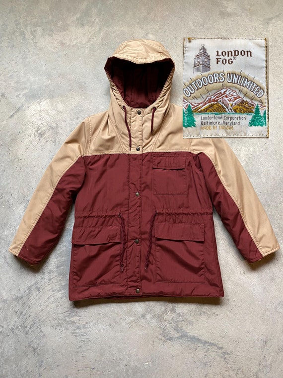 Vintage 80s London Fog OUTDOORS UNLIMITED Parka Jacket 7/8 MEDIUM